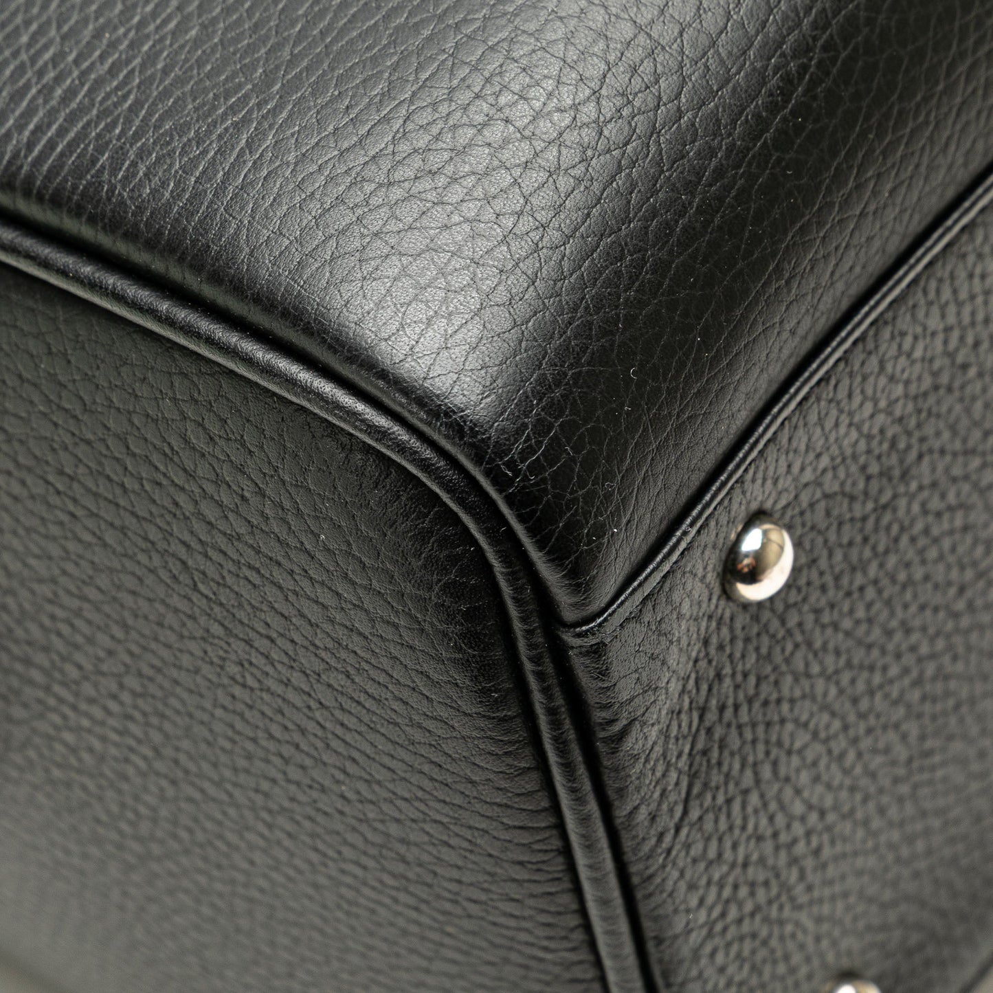 Burberry Leather Boston Bag Black