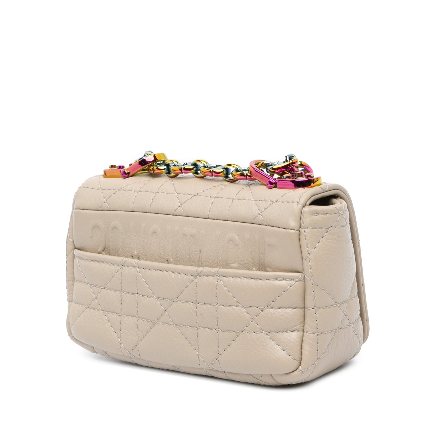 Dior Micro Supple Calfskin Cannage Caro Bag Brown