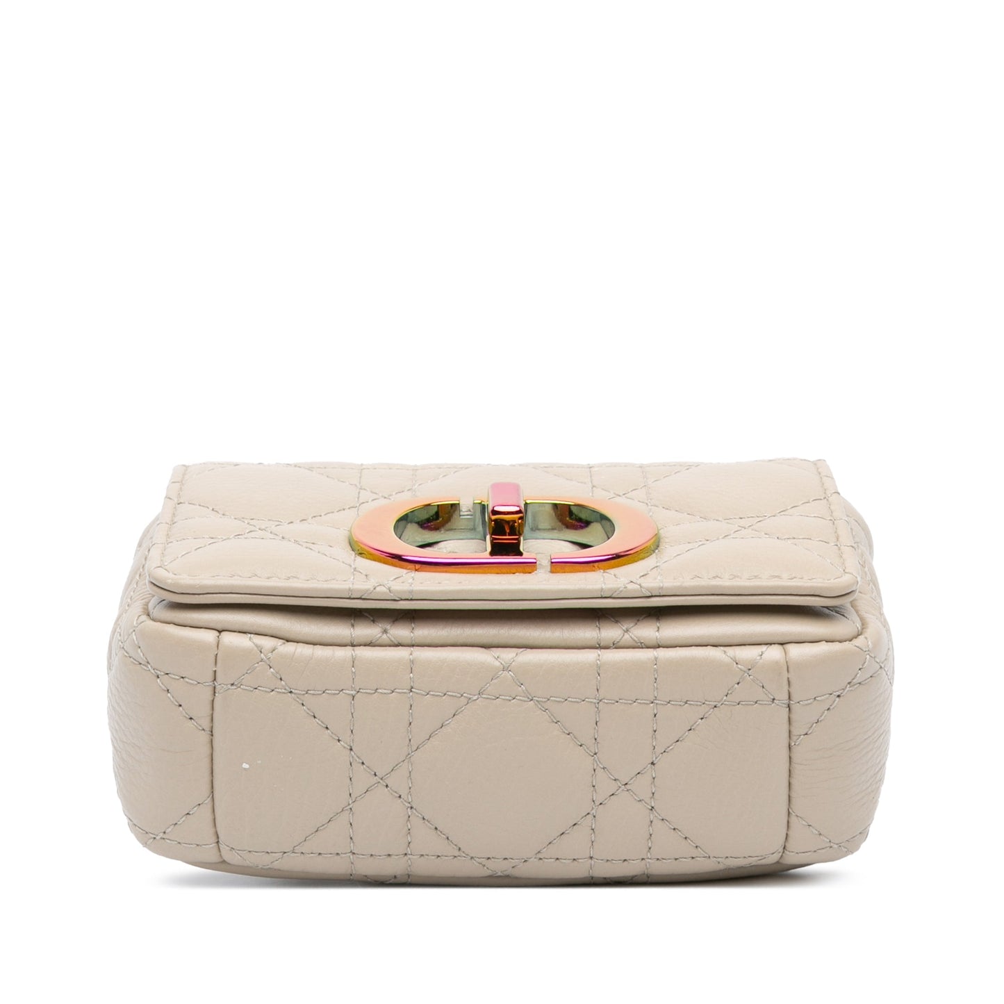 Dior Micro Supple Calfskin Cannage Caro Bag Brown