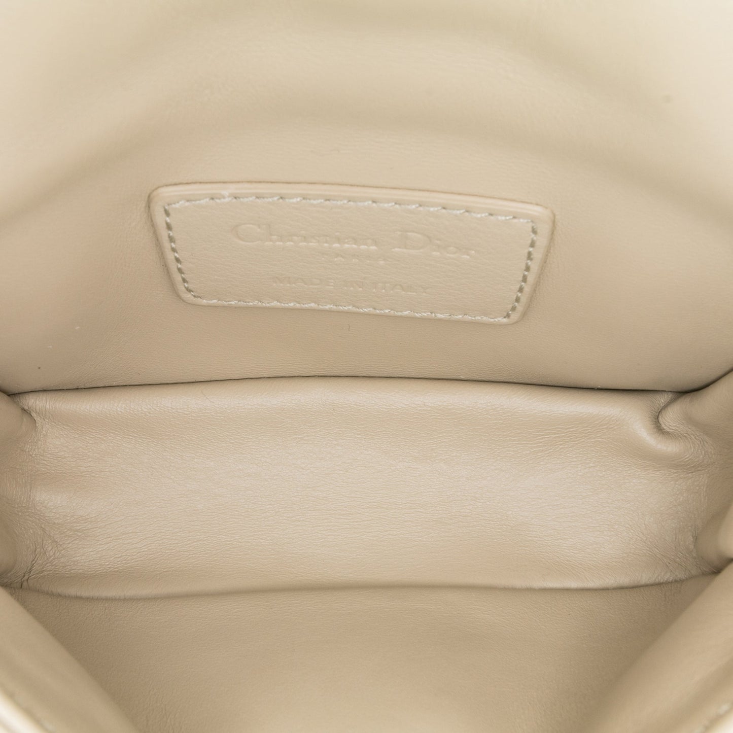 Dior Micro Supple Calfskin Cannage Caro Bag Brown