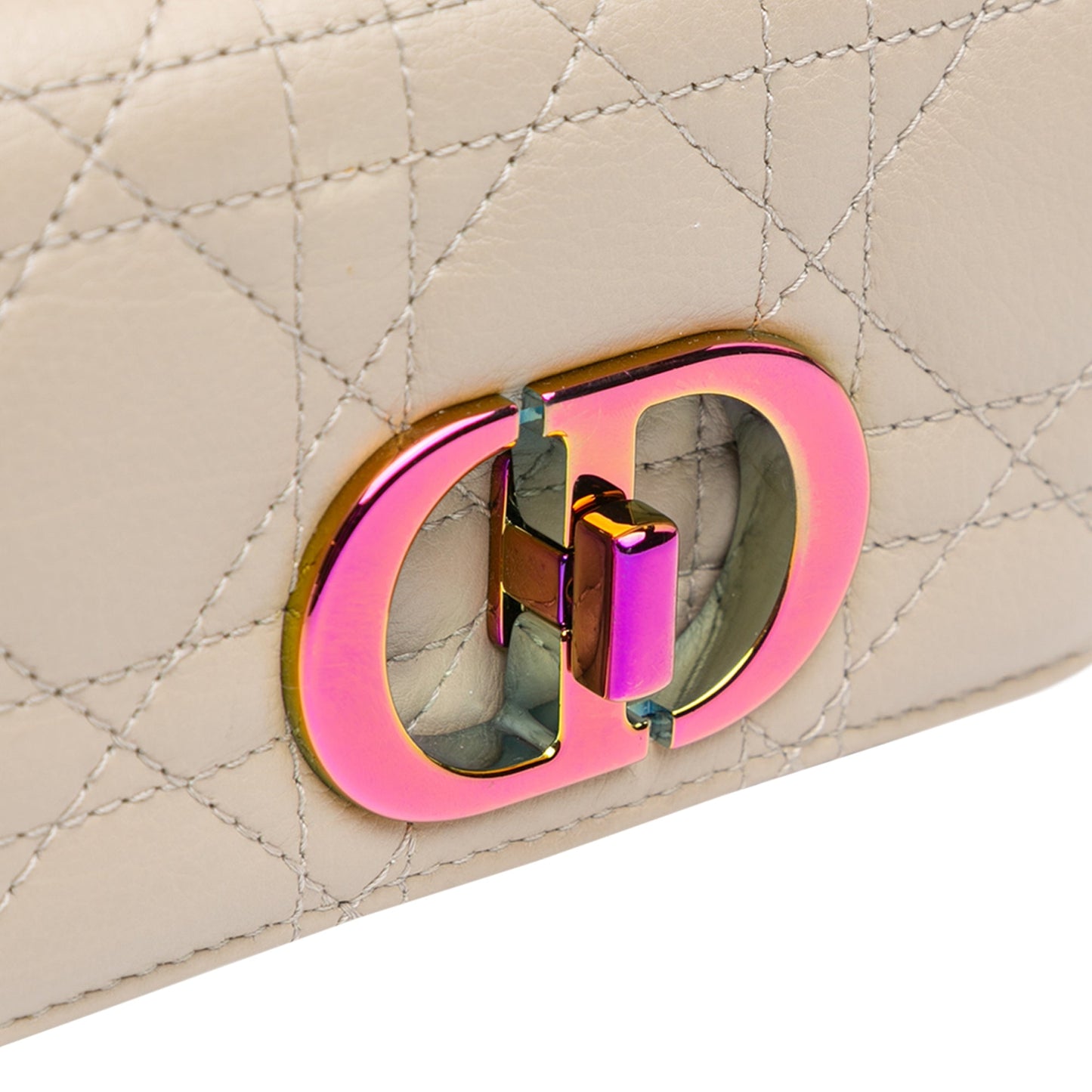 Dior Micro Supple Calfskin Cannage Caro Bag Brown
