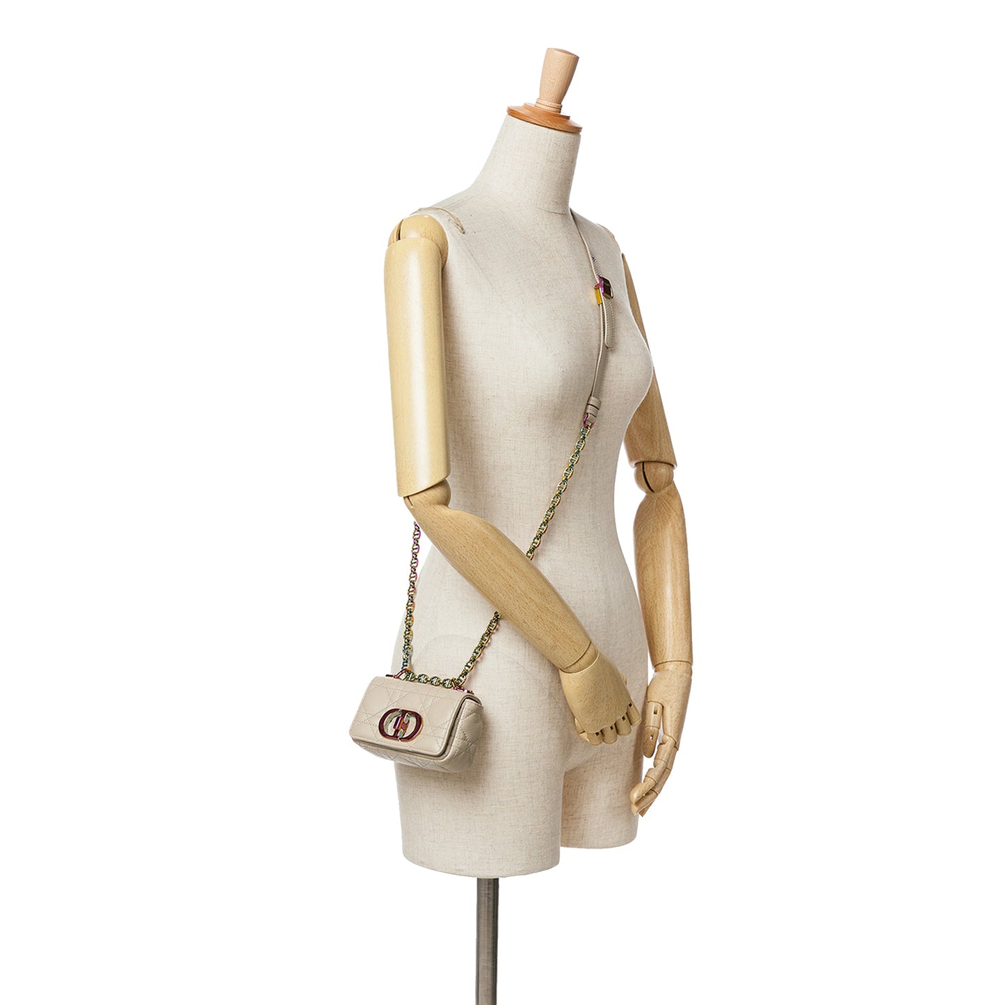 Dior Micro Supple Calfskin Cannage Caro Bag Brown