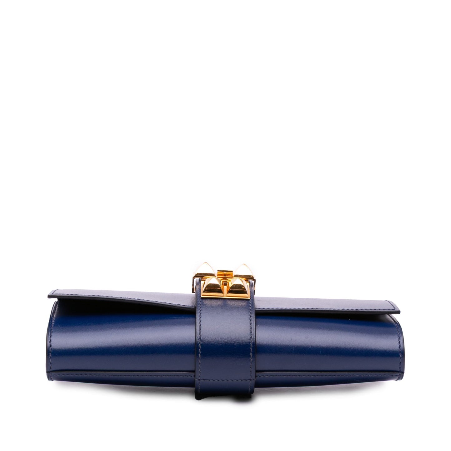 Hermès Tadelakt Medor Clutch 23 Blue