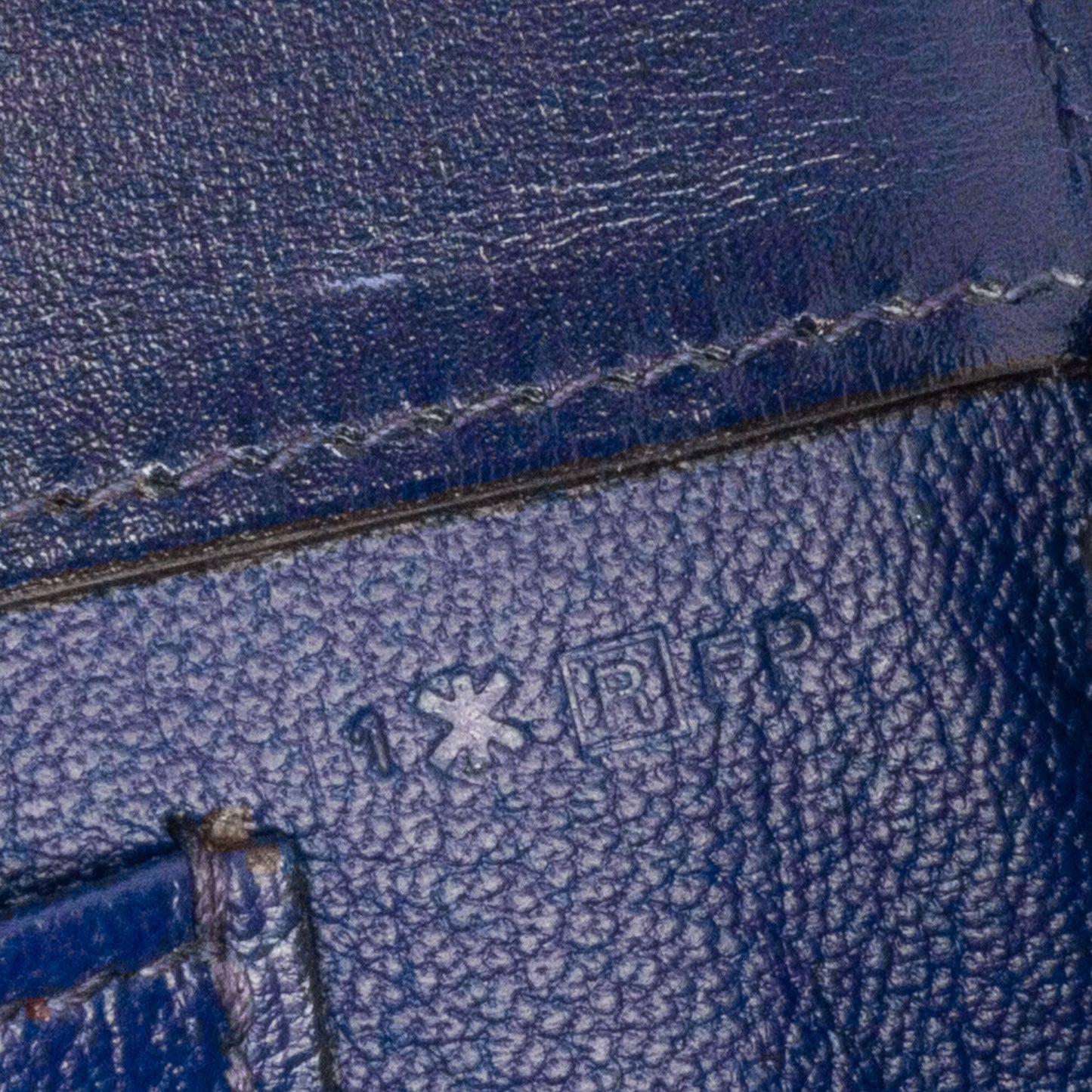 Hermès Tadelakt Medor Clutch 23 Blue