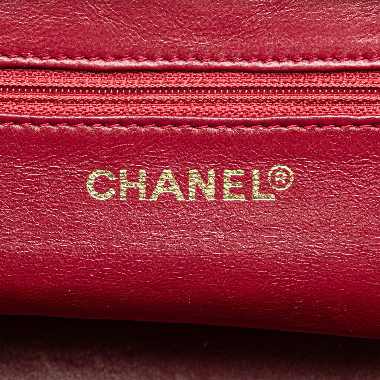 Chanel Caviar Grand Shopping Tote Red