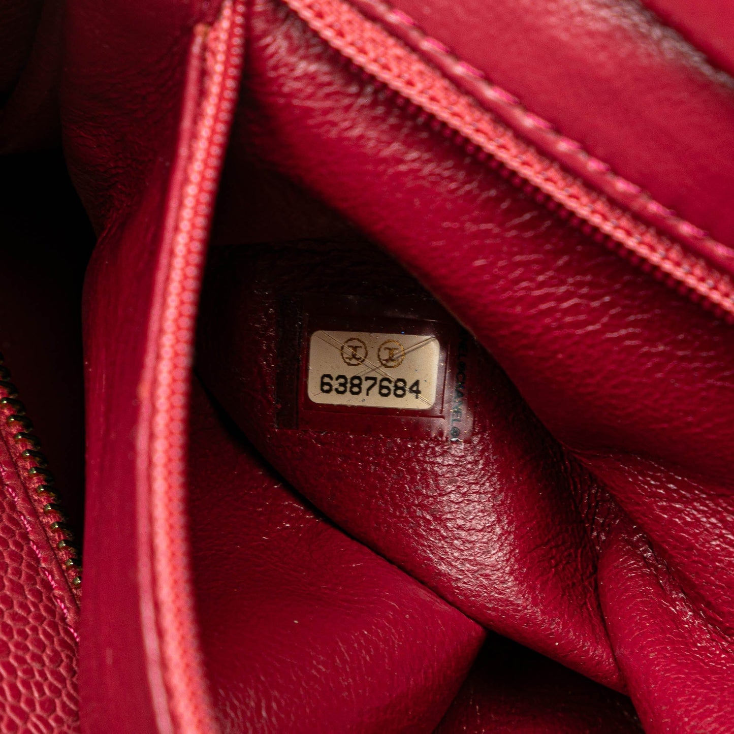 Chanel Caviar Grand Shopping Tote Red
