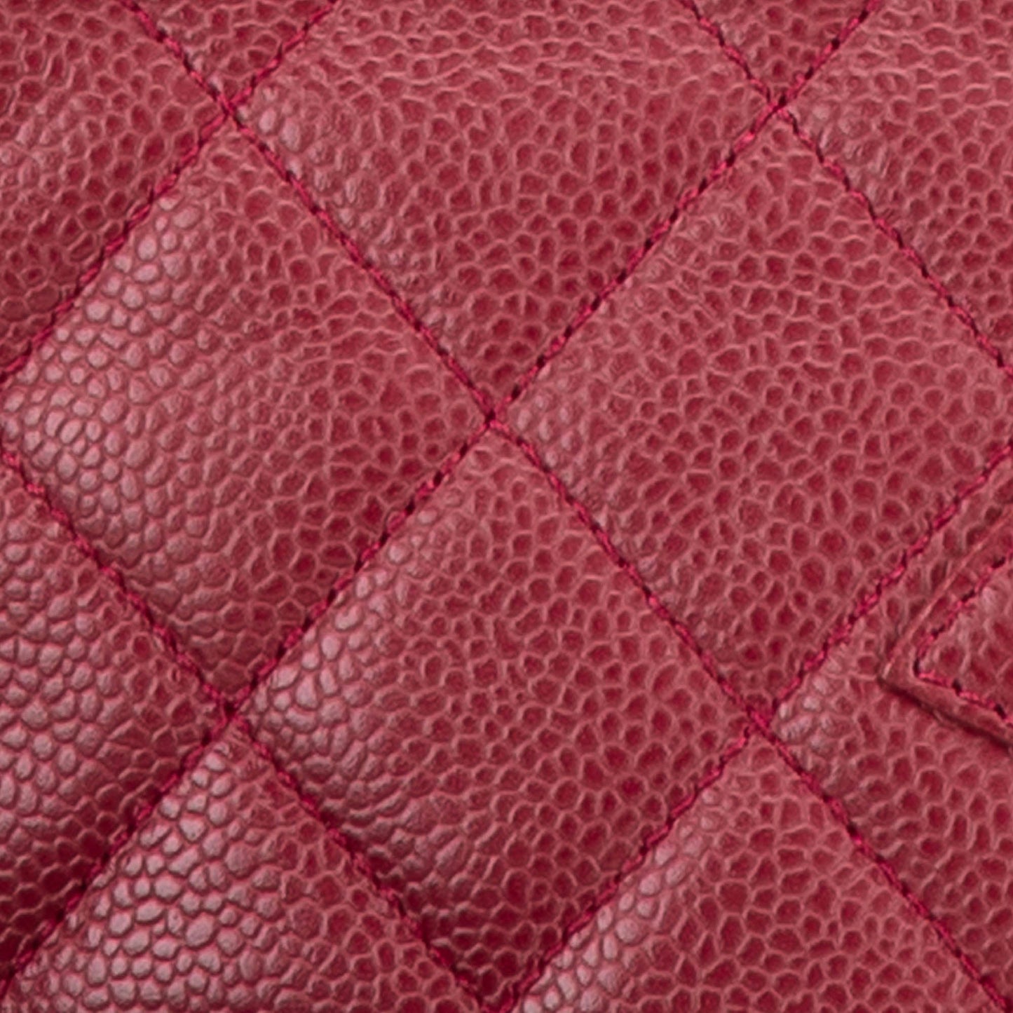 Chanel Caviar Grand Shopping Tote Red