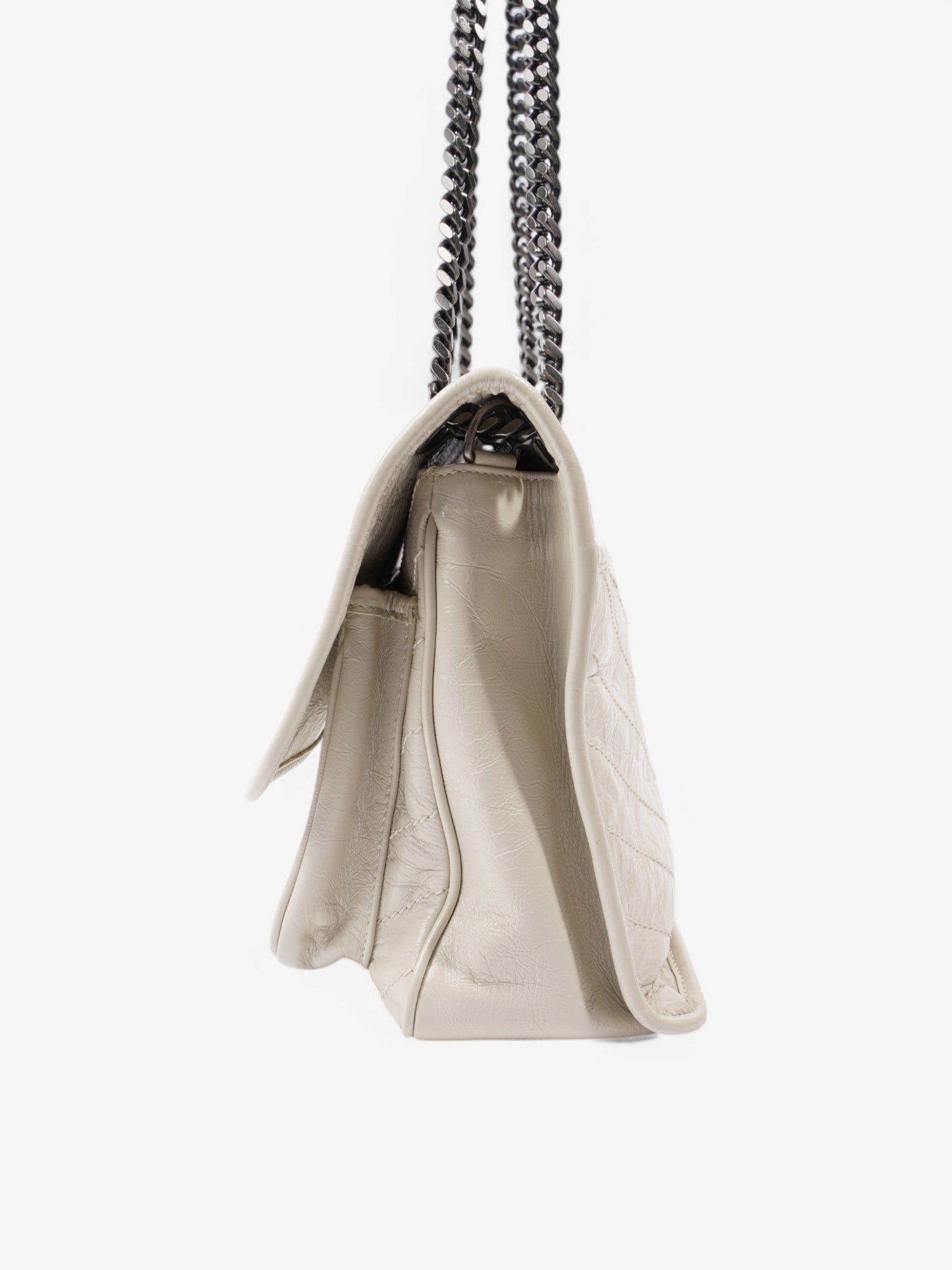 Saint Laurent Niki Cream Leather Medium