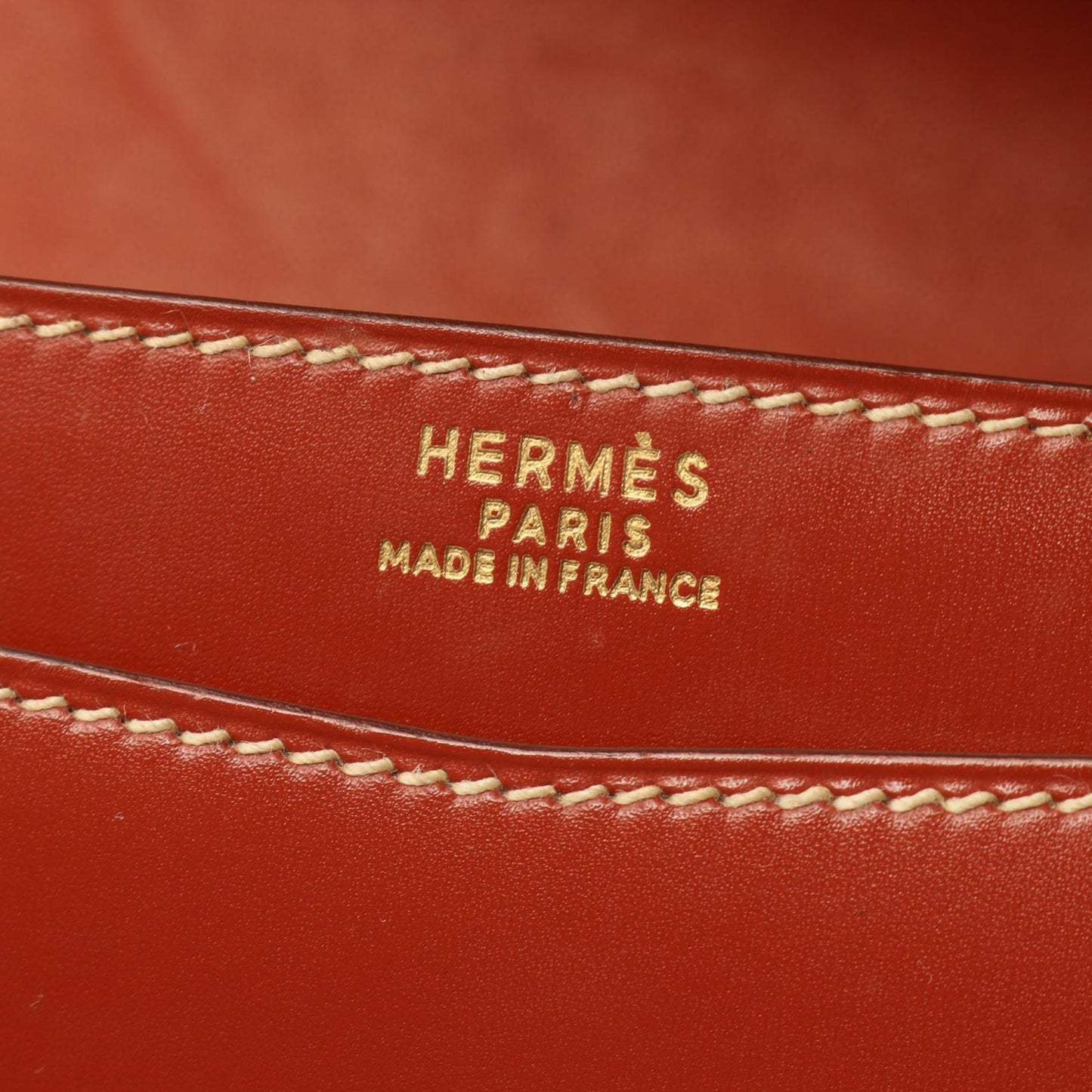 Hermès Box Calf Lydie Clutch Brown