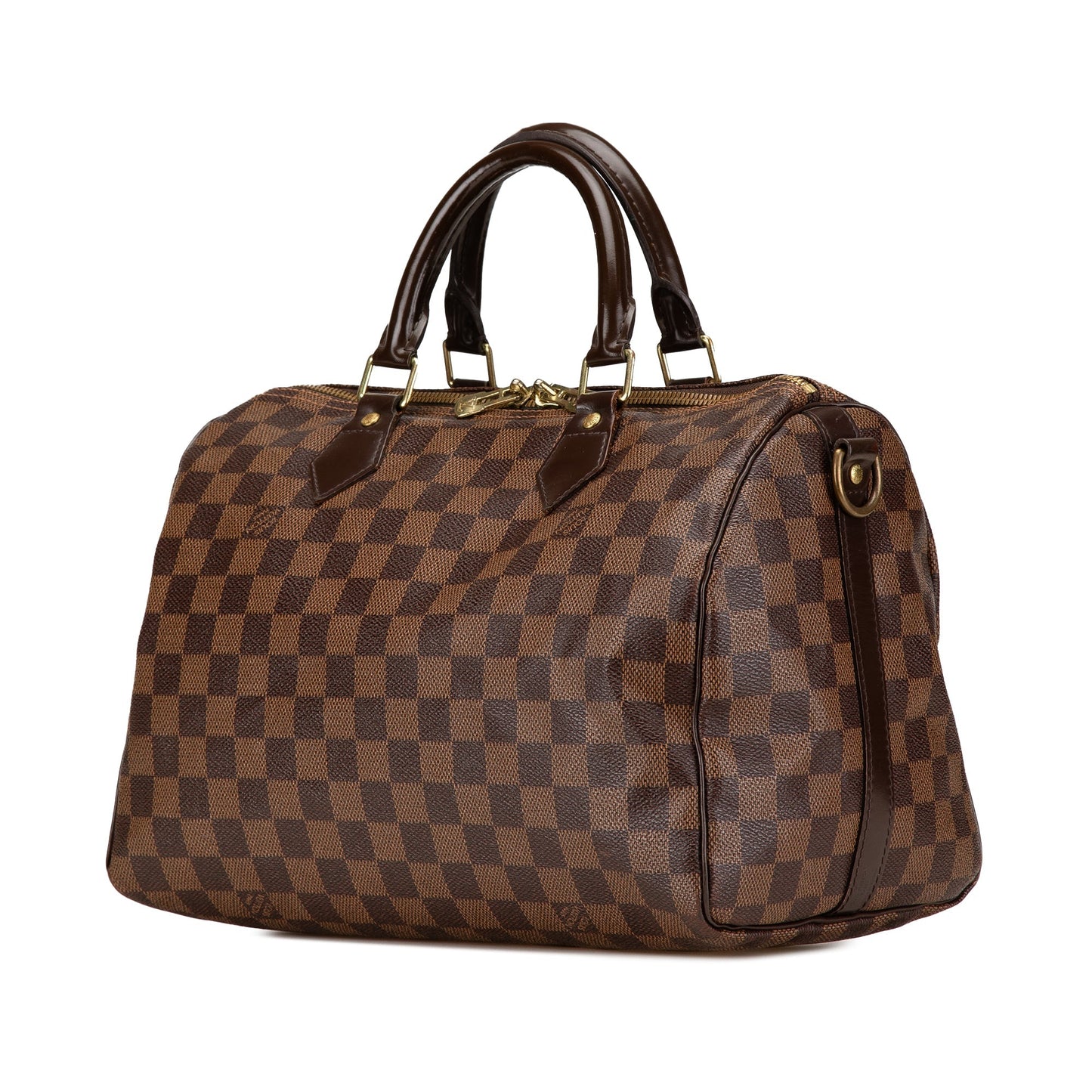 Louis Vuitton Damier Ebene Speedy Bandouliere 30 Brown