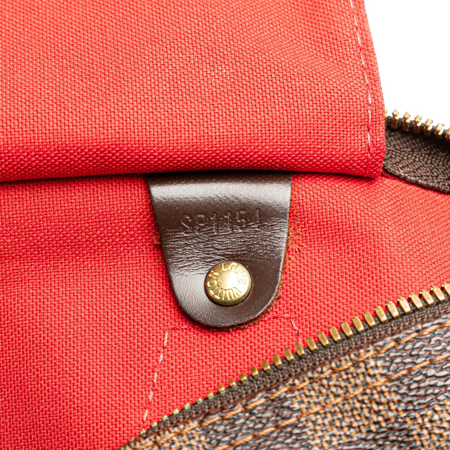 Louis Vuitton Damier Ebene Speedy Bandouliere 30 Brown