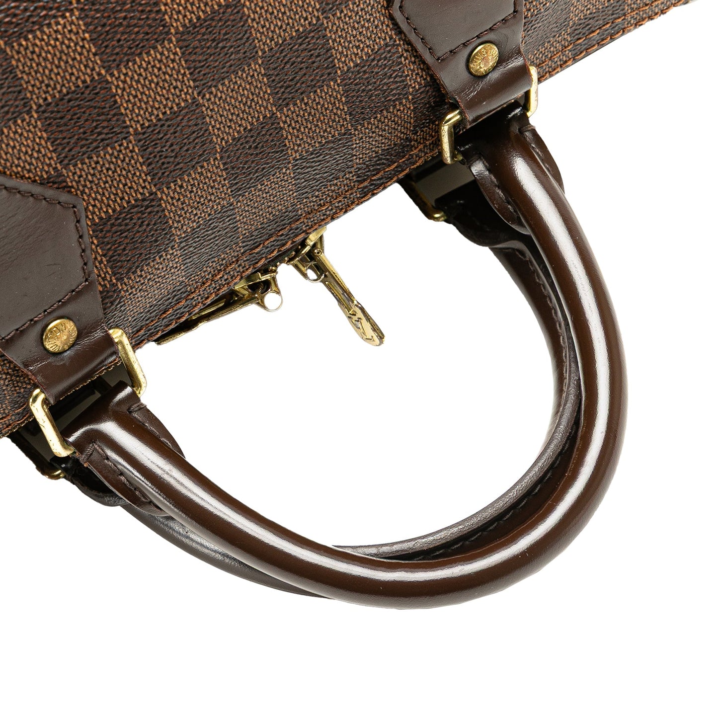 Louis Vuitton Damier Ebene Speedy Bandouliere 30 Brown
