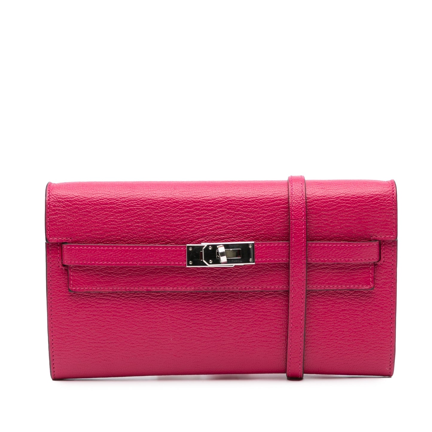 Hermès Chevre Mysore Kelly To Go Wallet Pink