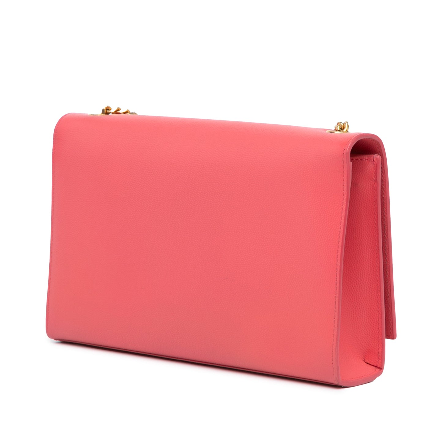 Saint Laurent Medium Grain De Poudre Monogram Kate Crossbody Pink