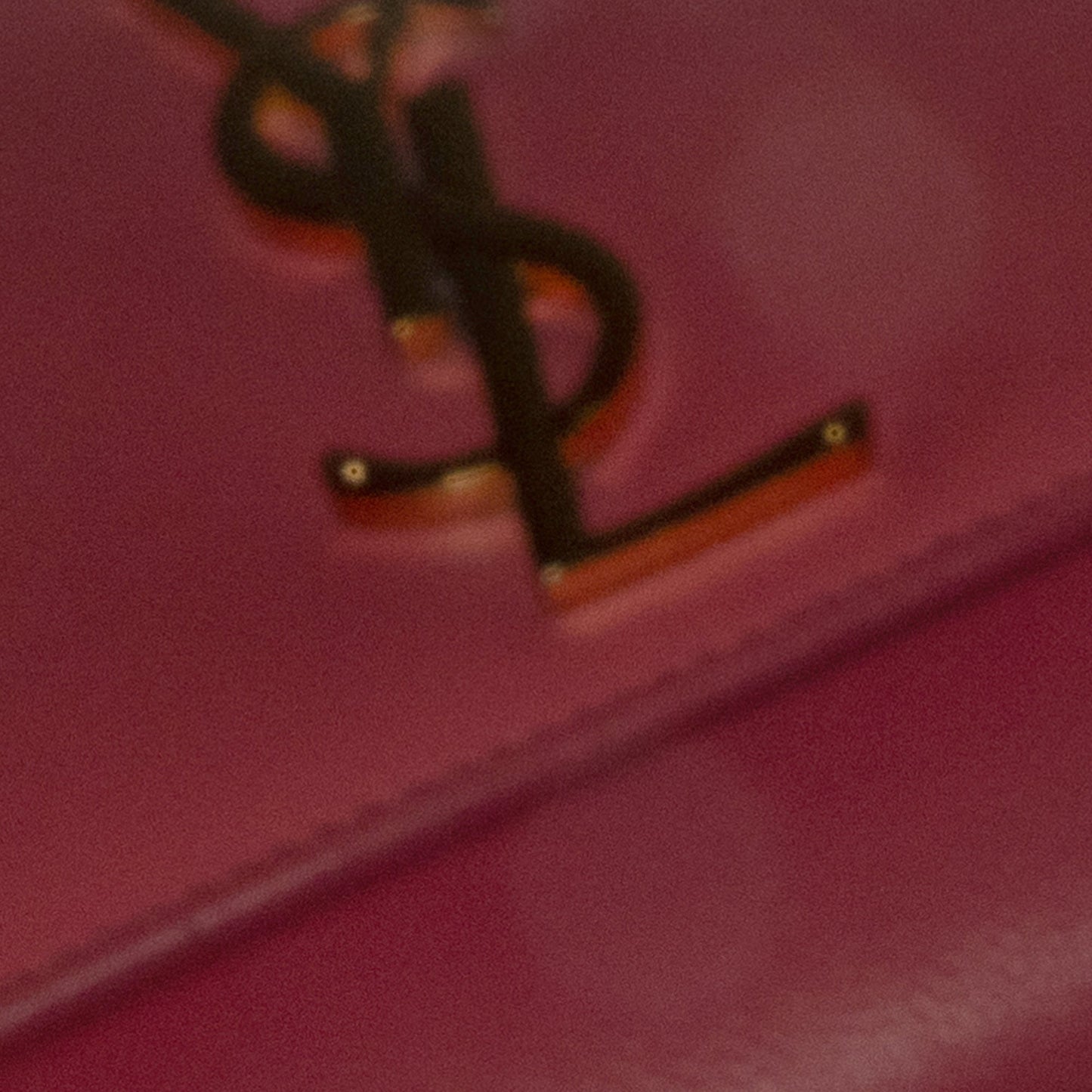 Saint Laurent Medium Grain De Poudre Monogram Kate Crossbody Pink