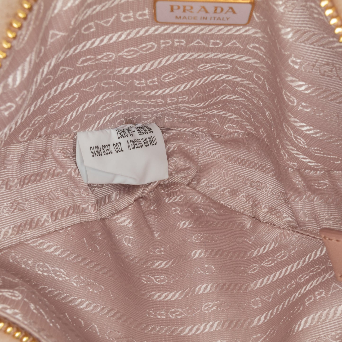 Prada Mini Shearling Triangle Satchel Pink