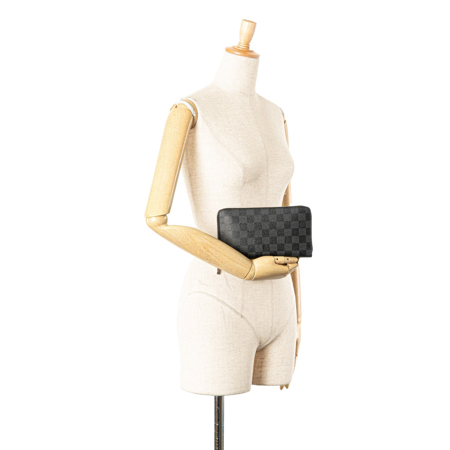 Louis Vuitton Damier Graphite Zippy Organizer Wallet Black