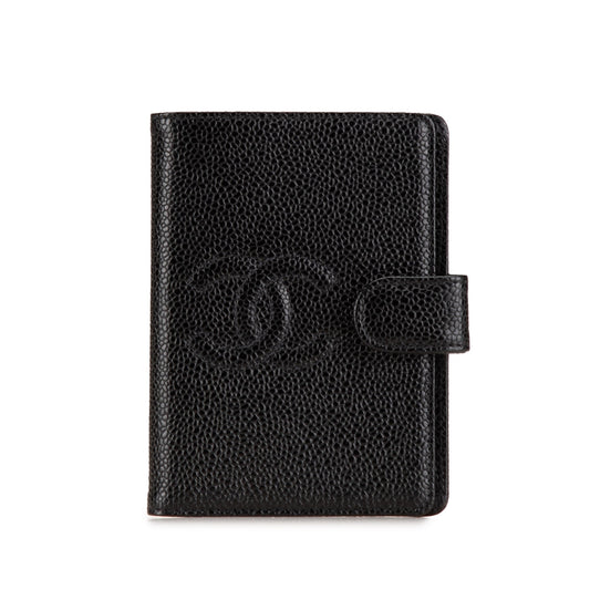Chanel Mini Caviar Agenda Cover Black
