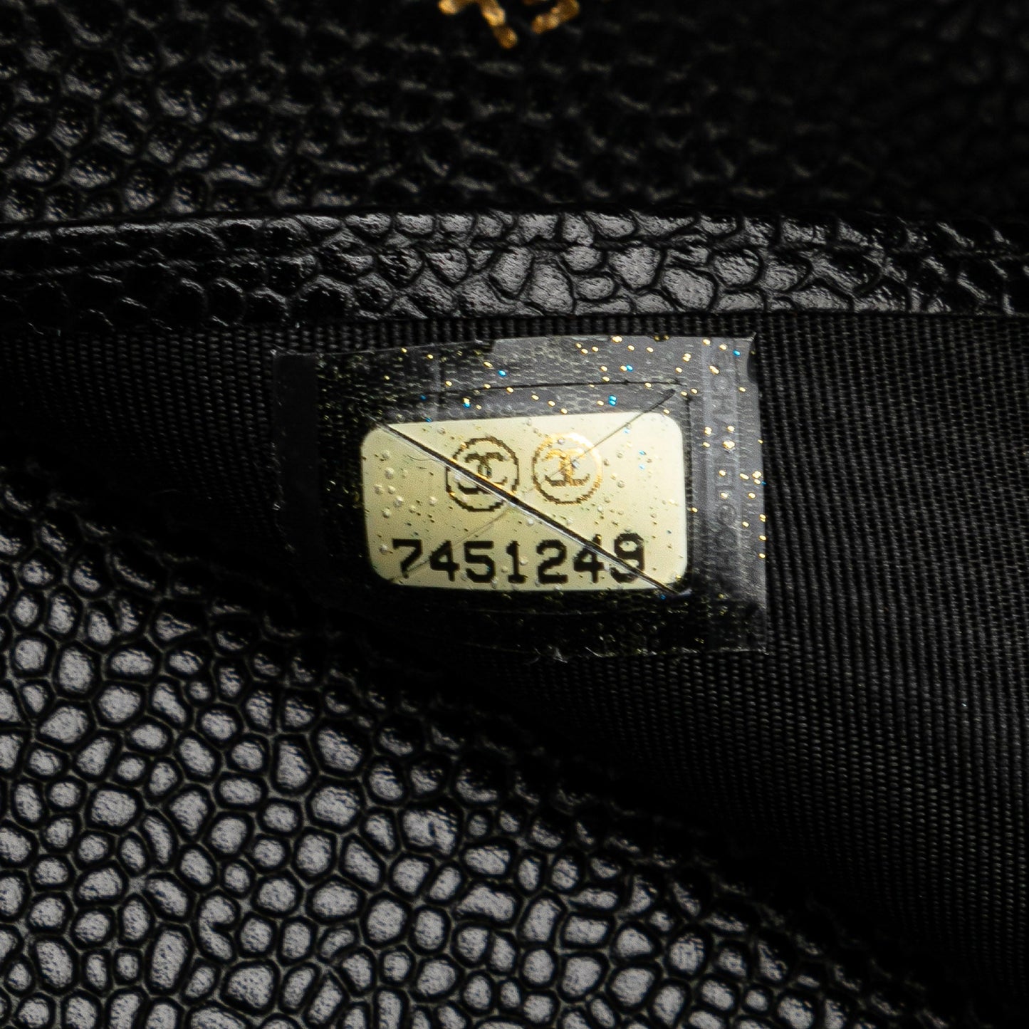 Chanel Mini Caviar Agenda Cover Black