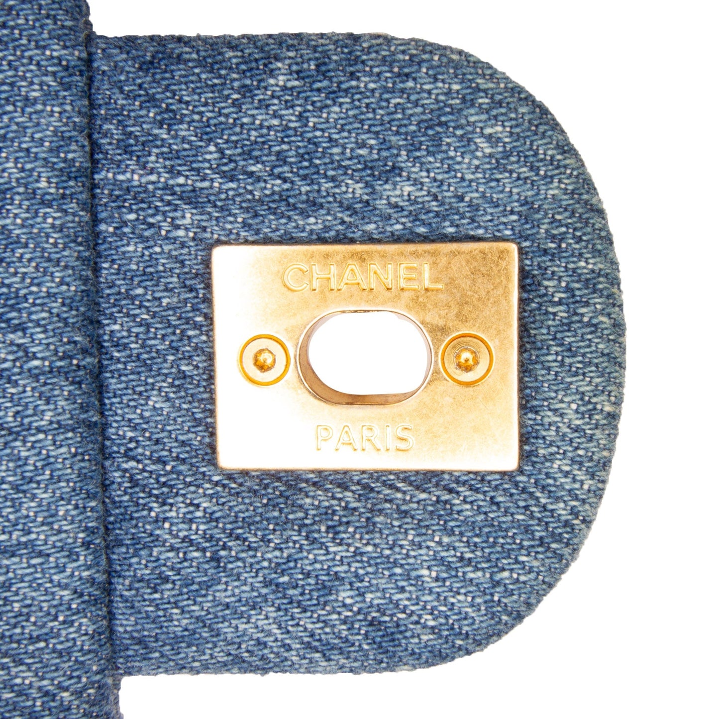 Chanel Mini Rectangular Denim Mood Flap Blue