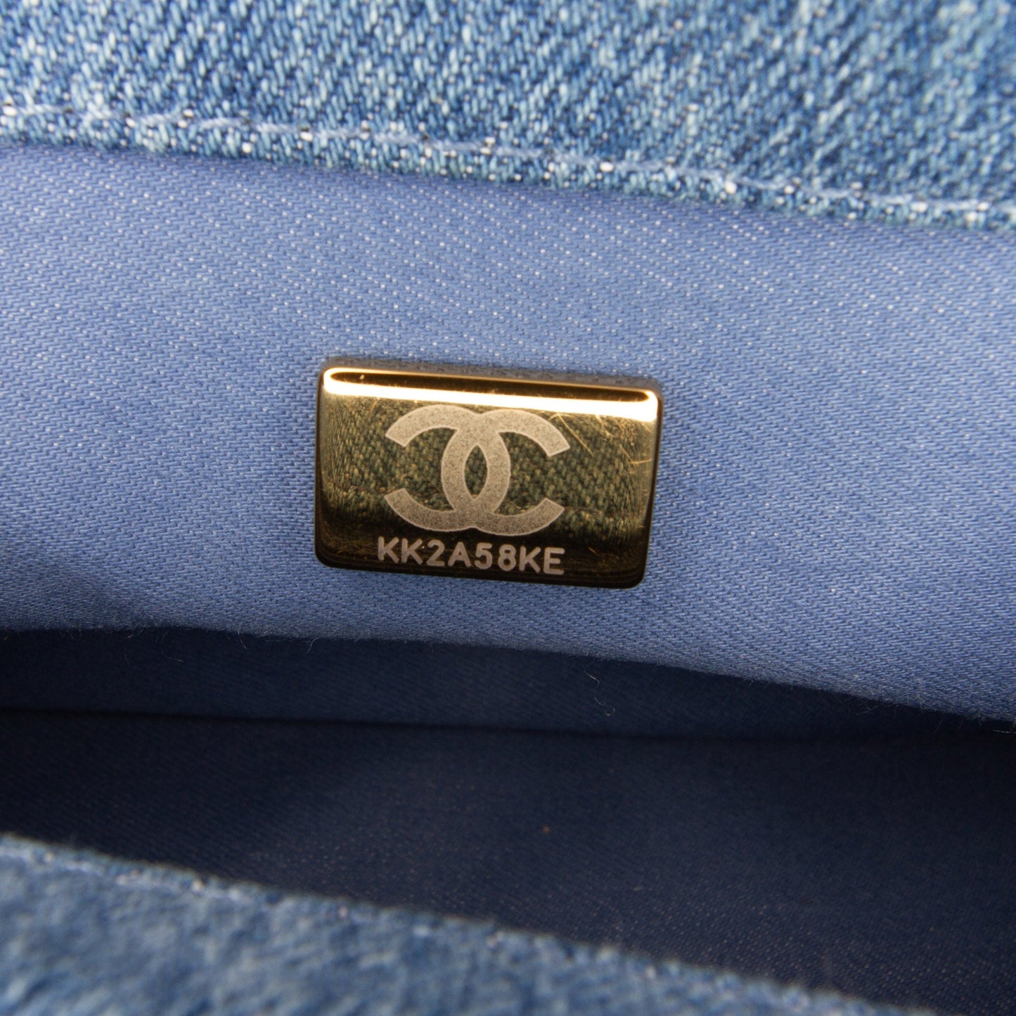 Chanel Mini Rectangular Denim Mood Flap Blue