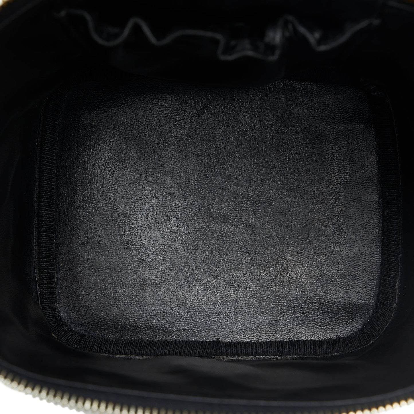 Chanel CC Caviar Vanity Bag Black