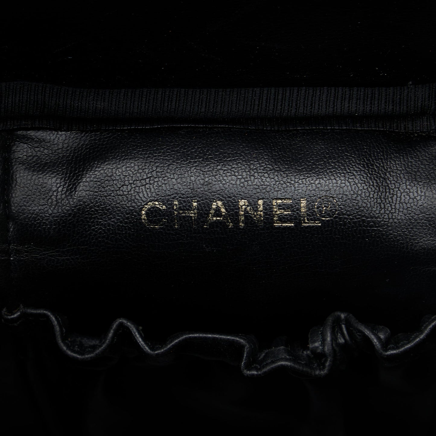 Chanel CC Caviar Vanity Bag Black