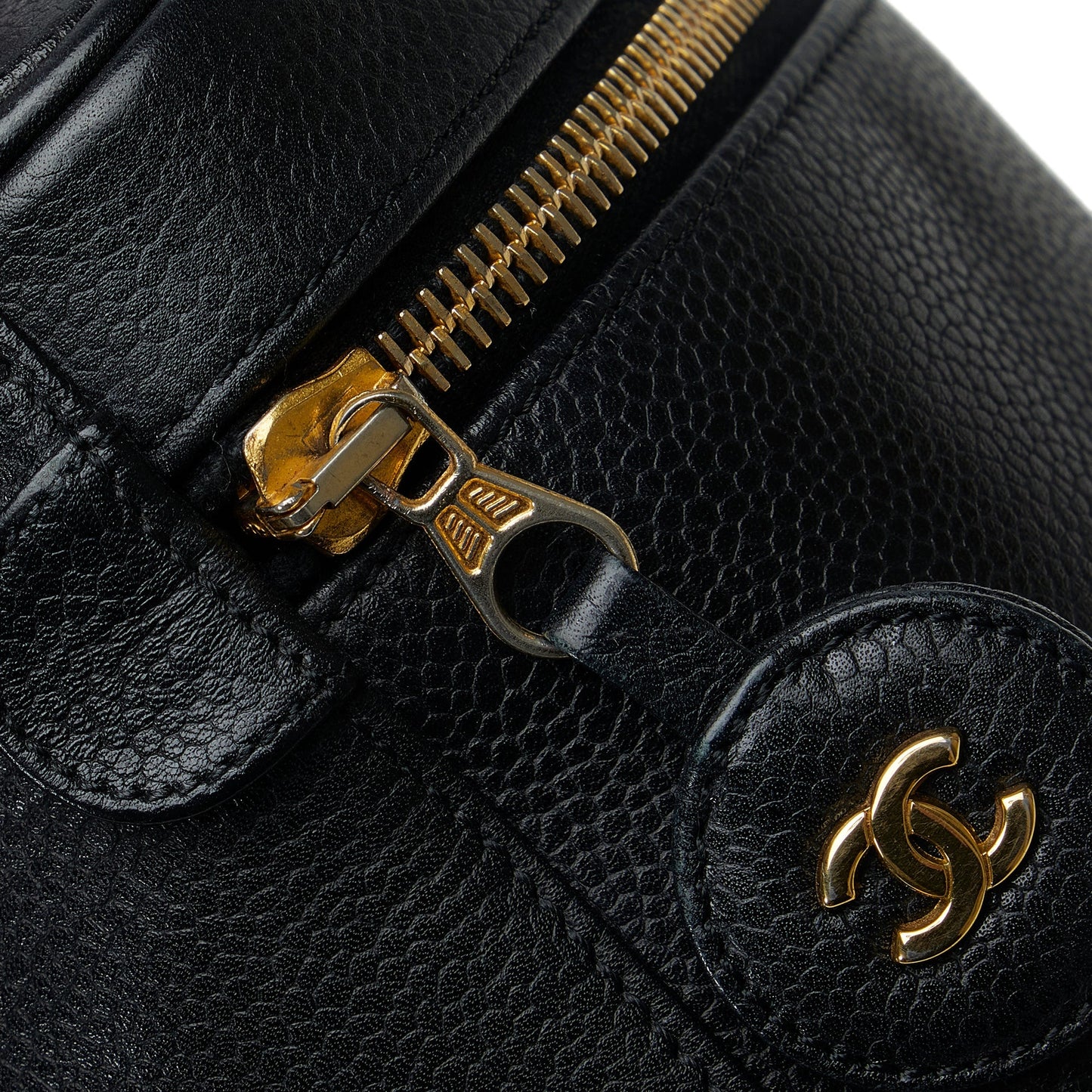 Chanel CC Caviar Vanity Bag Black