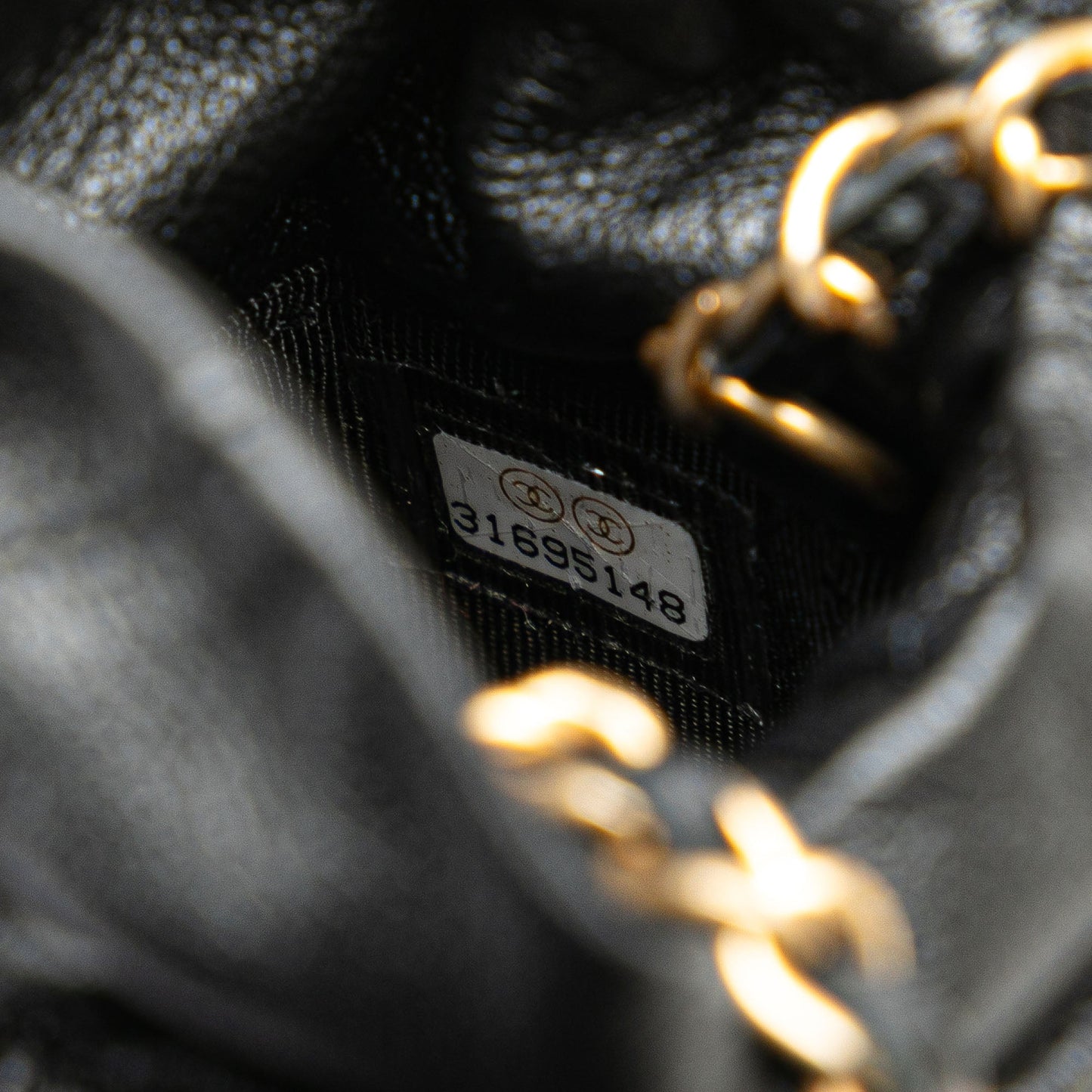 Chanel Mini Quilted Calfskin Drawstring Bucket Bag Black