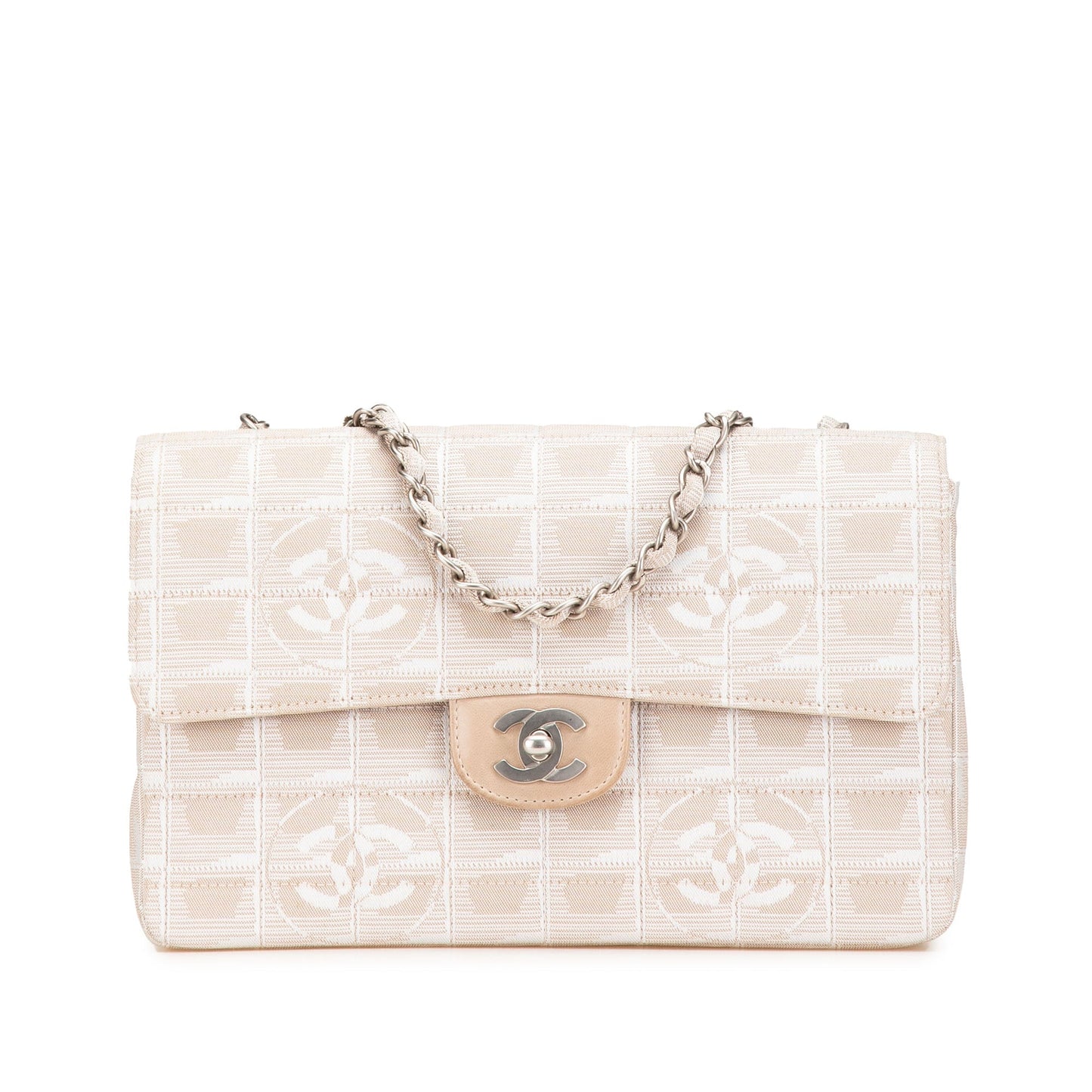 Chanel Medium New Travel Line Nylon Single Flap Brown