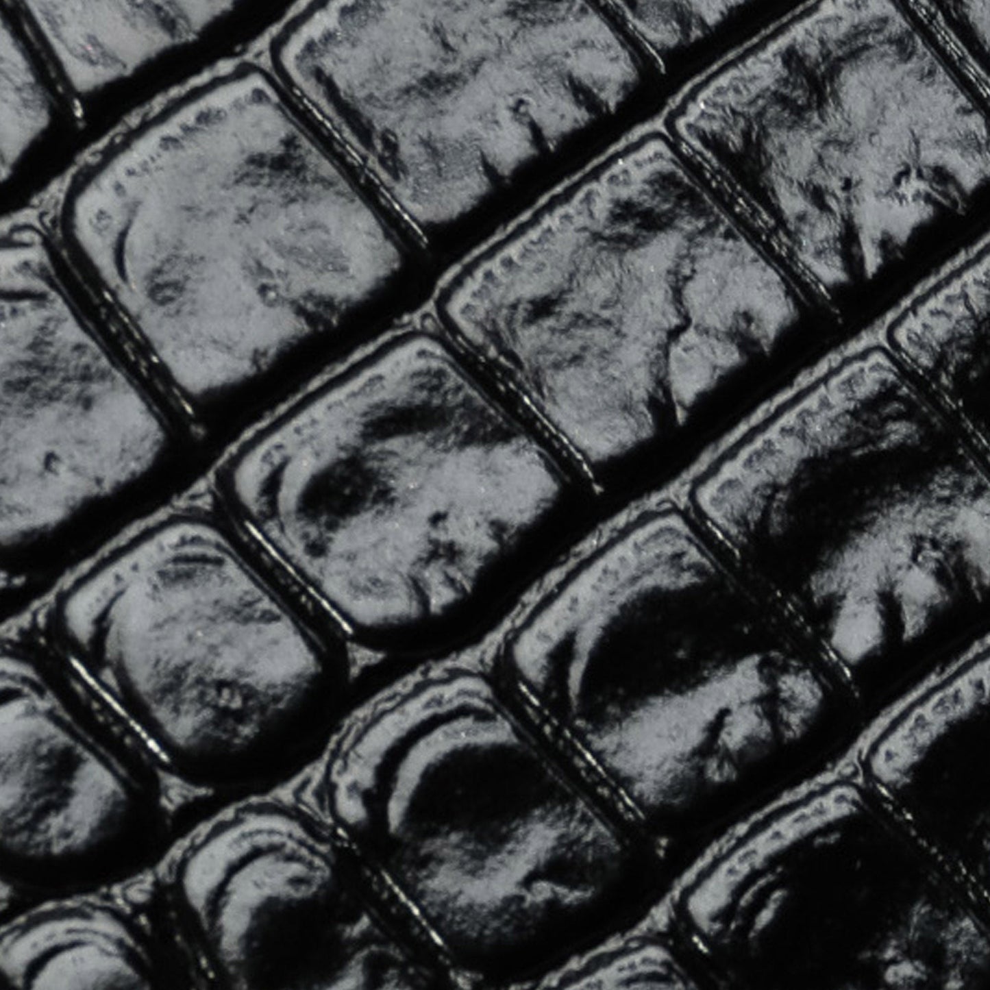 Saint Laurent Medium Crocodile Embossed Cassandra Top Handle Bag Black