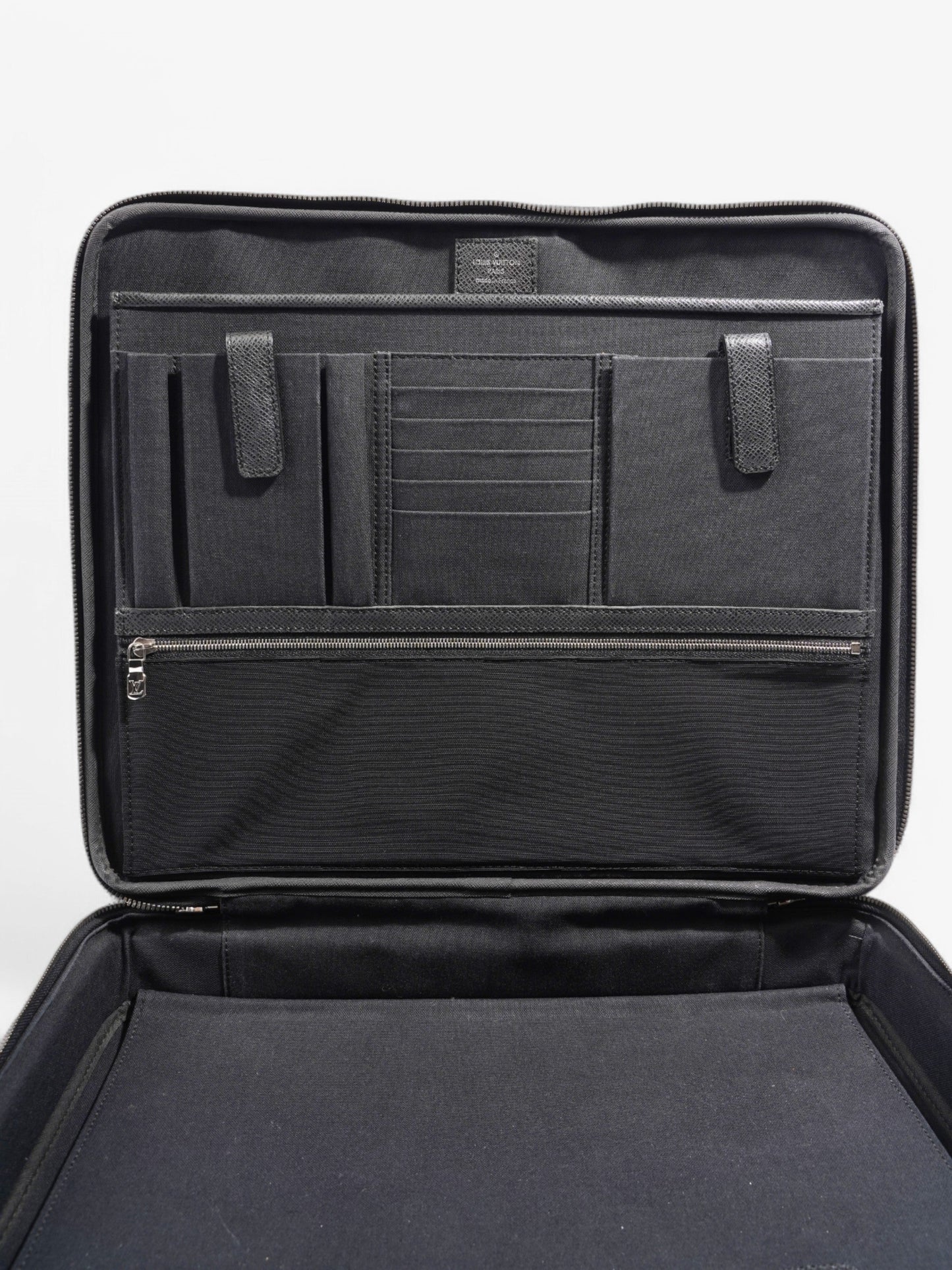 Louis Vuitton Odessa Laptop Bag Black Taiga Leather