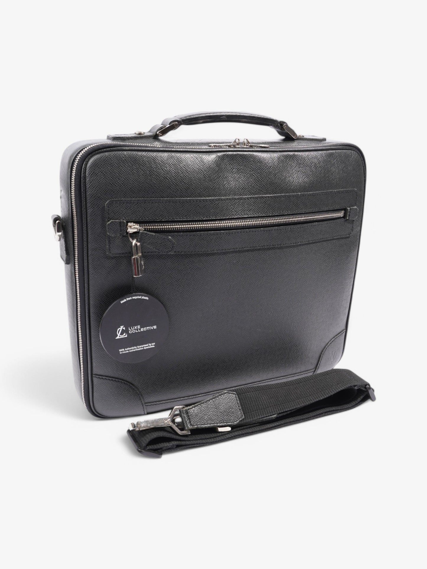 Louis Vuitton Odessa Laptop Bag Black Taiga Leather