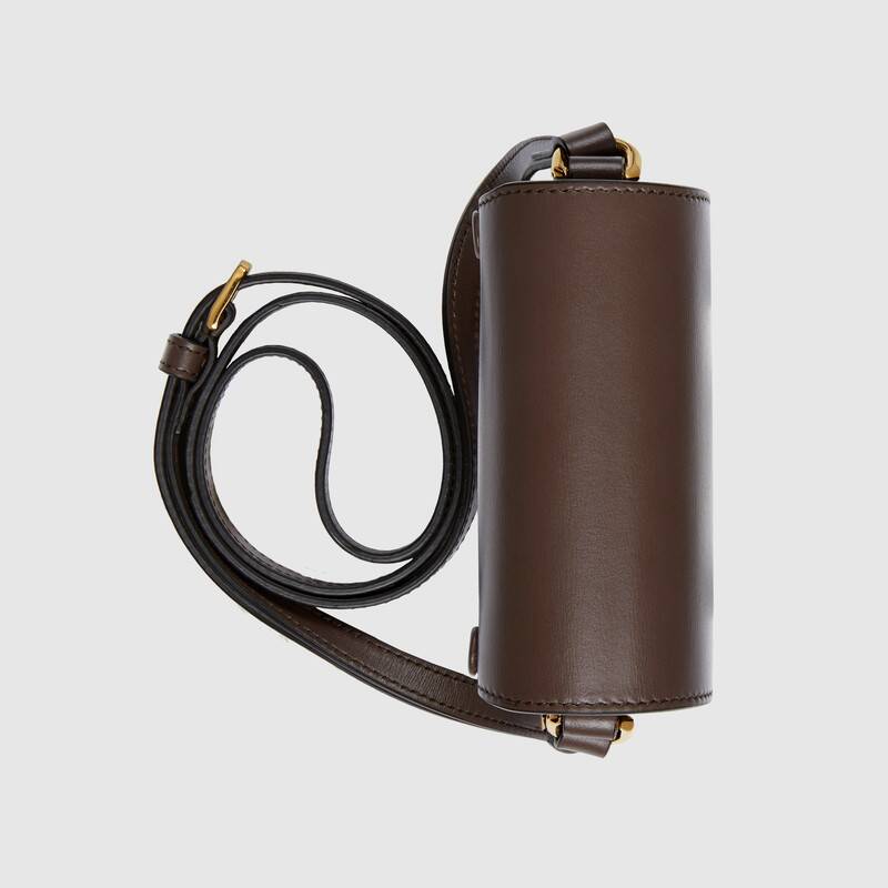 Gucci Horsebit 1955 Mini Bag Brown Leather
