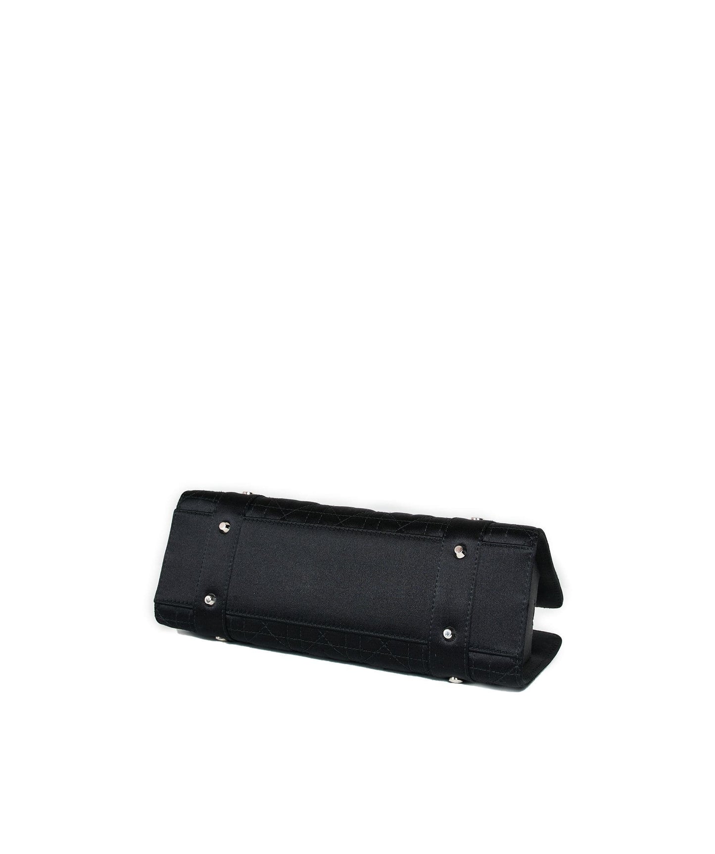 Christian Dior Black Cannage Top Handle Bag GHW  AGL1036