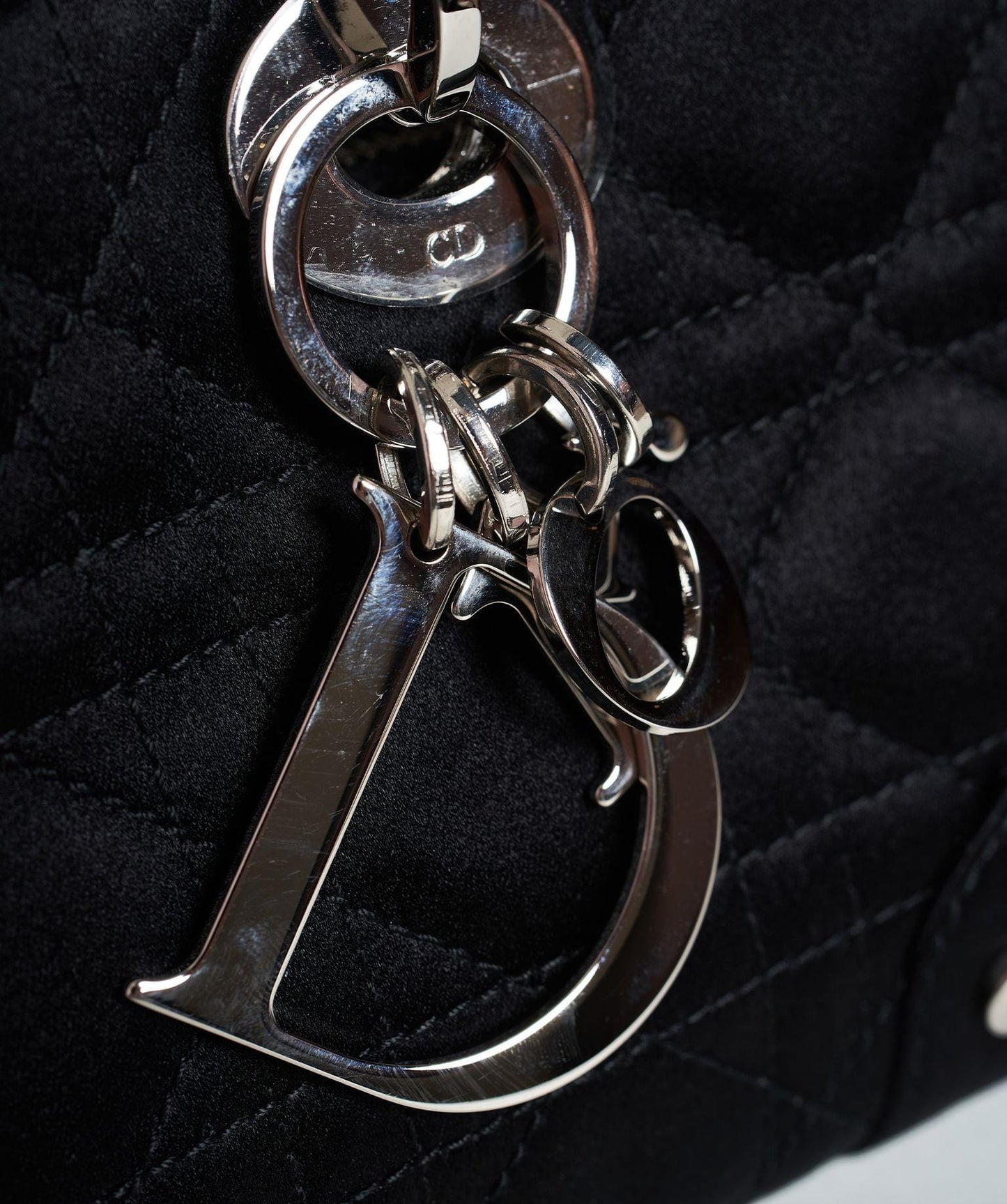 Christian Dior Black Cannage Top Handle Bag GHW  AGL1036