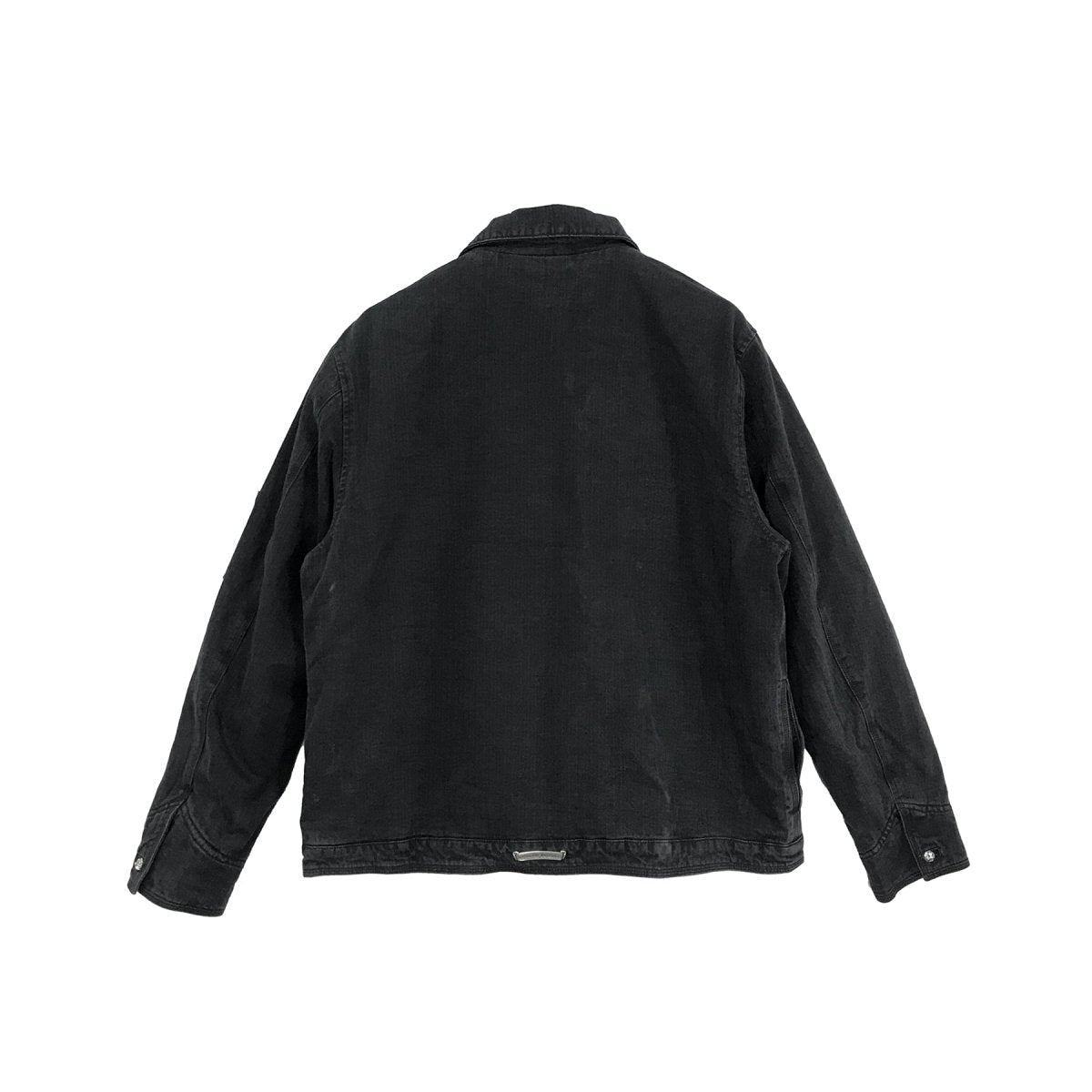 Chrome Hearts Black Wash Denim  Zip Jacket
