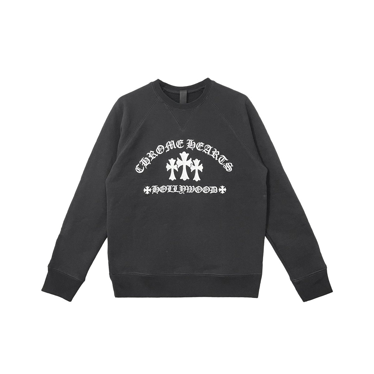 Chrome Hearts Triple Cross CH Embroidered Sweatshirt