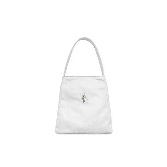 Chrome Hearts White Dracula Silver Dagger Bag