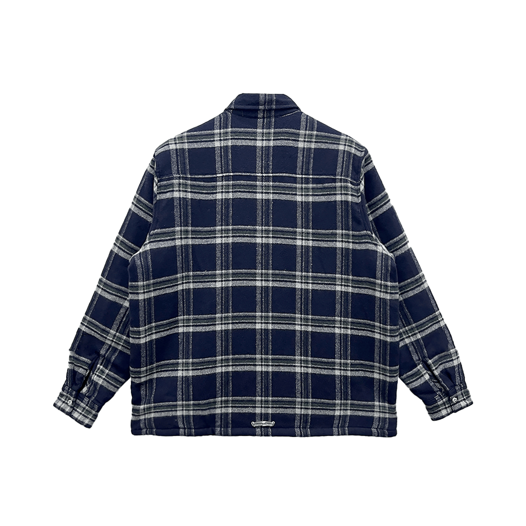 Chrome Hearts Work  Pile Lined Flannel Shirt Jacket