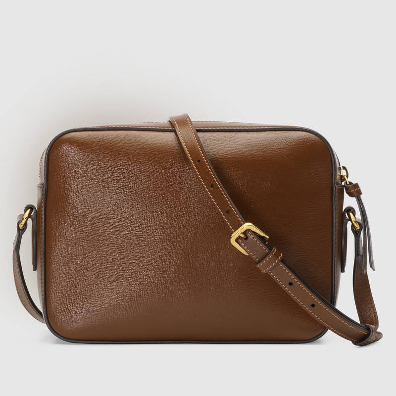 Gucci Horsebit 1955 Shoulder Bag Brown Leather Small