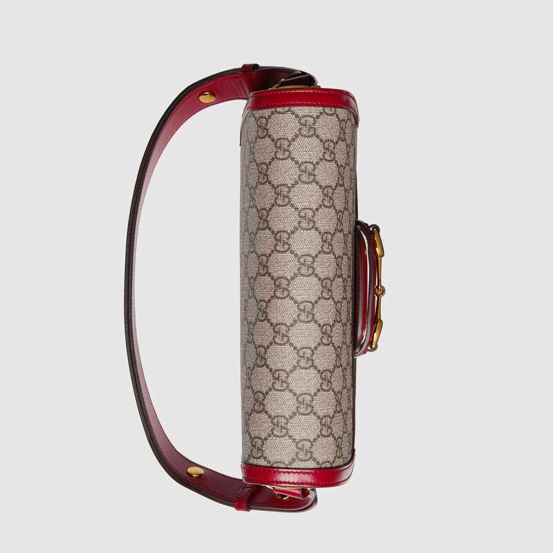 Gucci Horsebit 1955 Shoulder Bag Red Leather