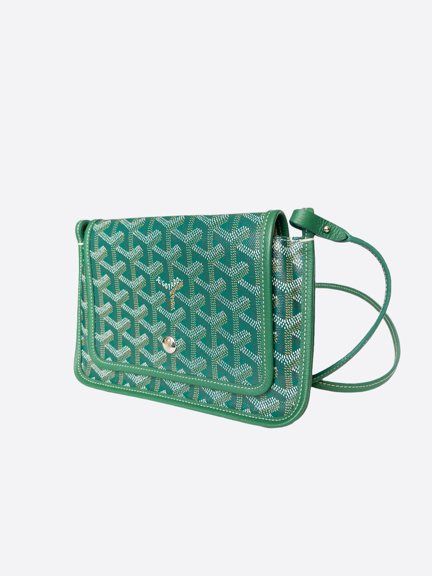 Goyard Green Plumet Clutch Cross Body Bag