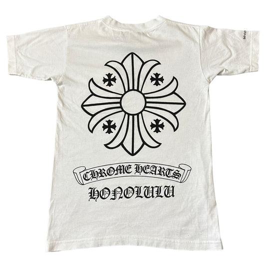 CHROME HEARTS Pocket tee Front & Back White T-shirt