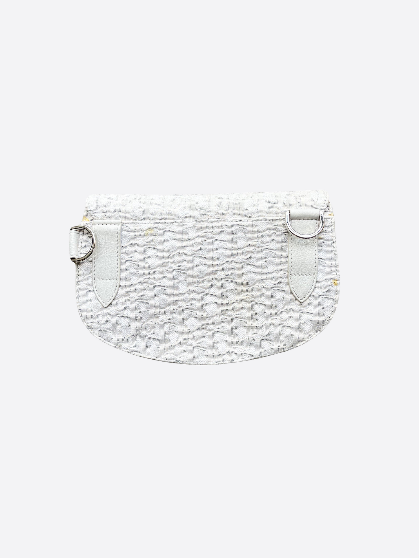 Dior Oblique Off-White Saddle Bag