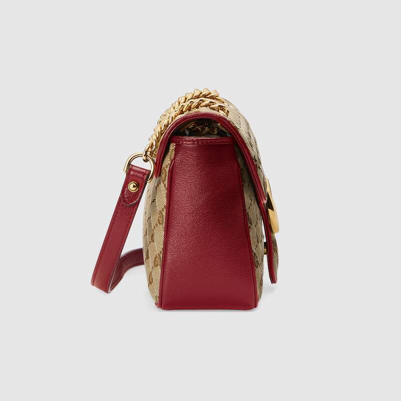 Gucci GG Marmont Medium Shoulder Bag Red Leather