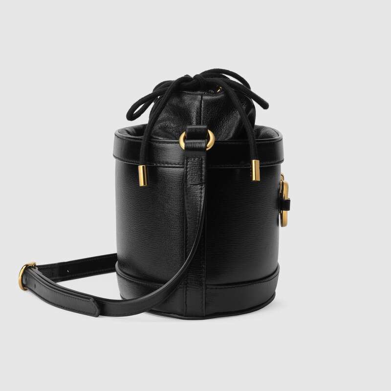 Gucci Horsebit 1955 Bucket Bag Black Leather