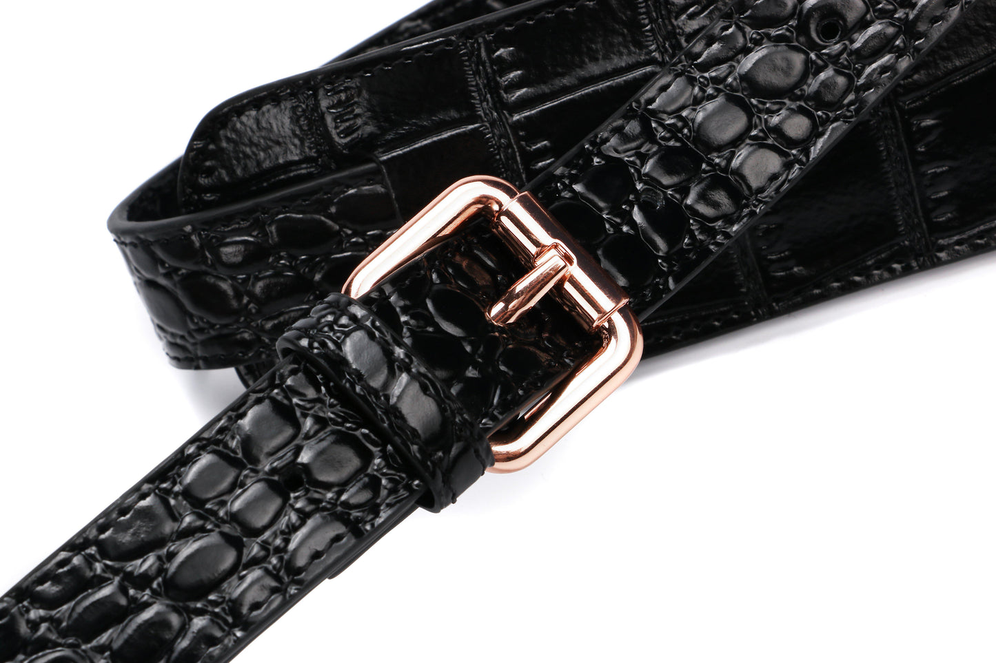 [limited edition] JULIA BLACK | croc patent Leather 14"Laptop Handbag | CHAMPAGNE GOLD