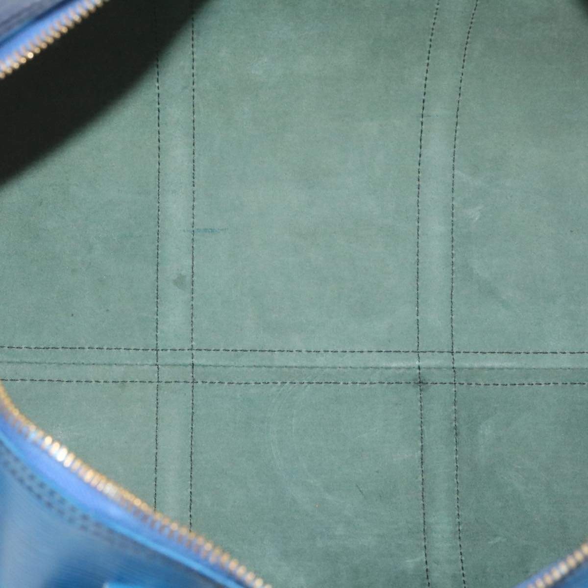 LOUIS VUITTON Epi Keepall 50 Boston Bag Blue VI0990