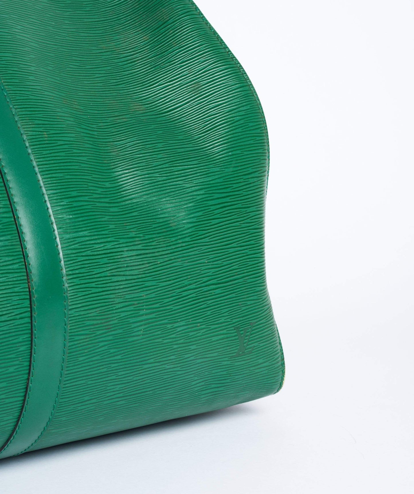 LOUIS VUITTON Epi Keepall 50 Boston Bag Green VI0934